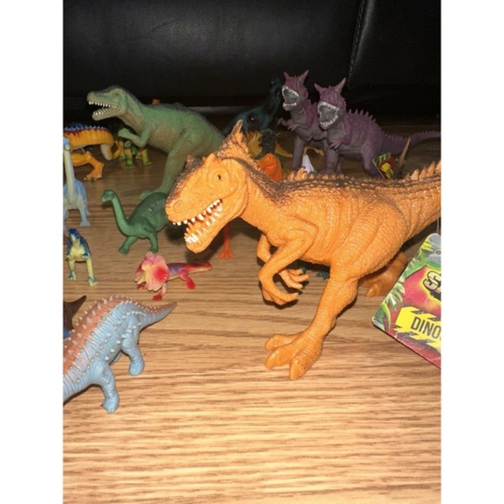 Huge vintage dinosaurs lot some with tags BOLEY, greenbrier, rubber - Picture 7 of 15
